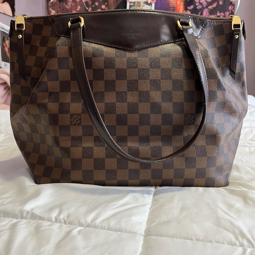 Louis Vuitton Brown Checkered Tote